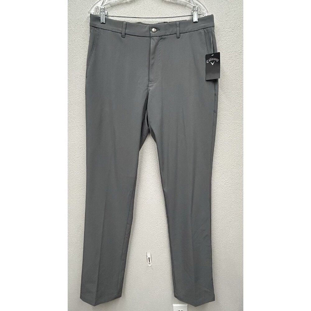 CALLAWAY GOLF PERFORMANCE PANTS Size 32x34 (actual 34x34) Grey STRETCH OPTI DRI